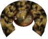 Art Deco Round Booth 8P