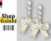 ❡ Pearl Bow Earrings