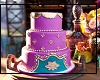 indian  cake teal purple