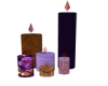Purple Brown Candles