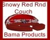 [bp] Snowy Red Rnd Couch