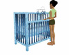 baby boy cot,& mobile