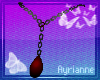 [A] Chain Pendant Red