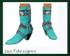 JT Boots for Her Teal