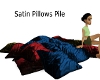 Satin Pillows Pile