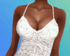 Crocheted White Dress