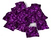 purple silk pillows