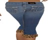 DENIM/LEOPARD CAPRI