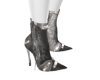 silver velvet boots