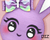 !!D Bunny Backpack Lilac
