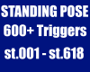 600+ Stand Pose Triggers