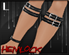 H3M: BLK Leg Straps L
