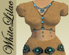 WL~ Suede~CamelTurquoise