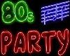 80's party neon