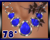 blue silver necklaces