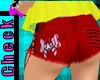 Red Emo Shorts