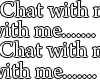 (T) Chat With Me