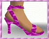 purple satin spike heels