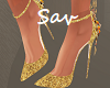 Gold Carnivale Heels