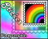 /P/ Pote~Rainbow Stamp