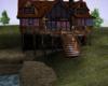 ! a country log house