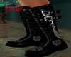 LEATHER BOOTS SKULL