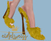 e_gold fur heels