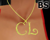 CL BLING NECKLACE GLD