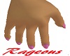 !!Dainty Glit pink nails