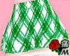 蝶 Grn Plaid Skirt+Sock