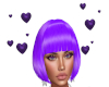Purple Floating Hearts