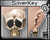 § Skull Bronze Earrings