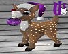 Deer w/Ani Lights purple