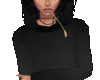 ! BLACK LEATHER HOODIE