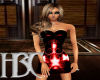 HBC RdBfly Snkskin Dress