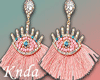 K* Pink Eye Earrings