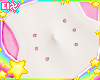 . pink belly piercings