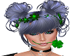 lucky clover hair wreath