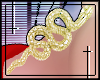 † gold snake earrings