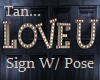 Love-U Sign Tan