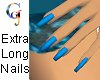 Extra-Long Nails Teal