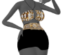 GldDmdSkirtBralet Set
