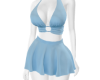 blue outfit