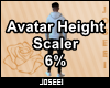 Avatar Height Scale 6%
