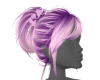 purple wedding hair