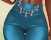 Blue Satin Pants