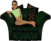 Comfy Armchair, green, b