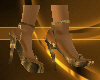 Heeled Sandals  Old Gold