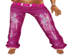 pink flowered pants F