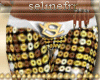 S| silvery fashion pants